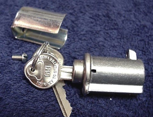 New Corvette Glove Storage Box Lock With GM Keys and Retainer 64 65 66 67