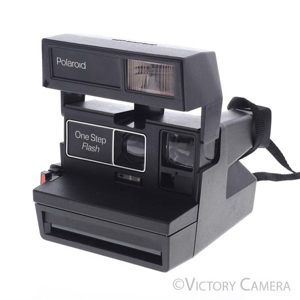 Polaroid One Step Flash 600 Black Instant Film Camera [EXC+]