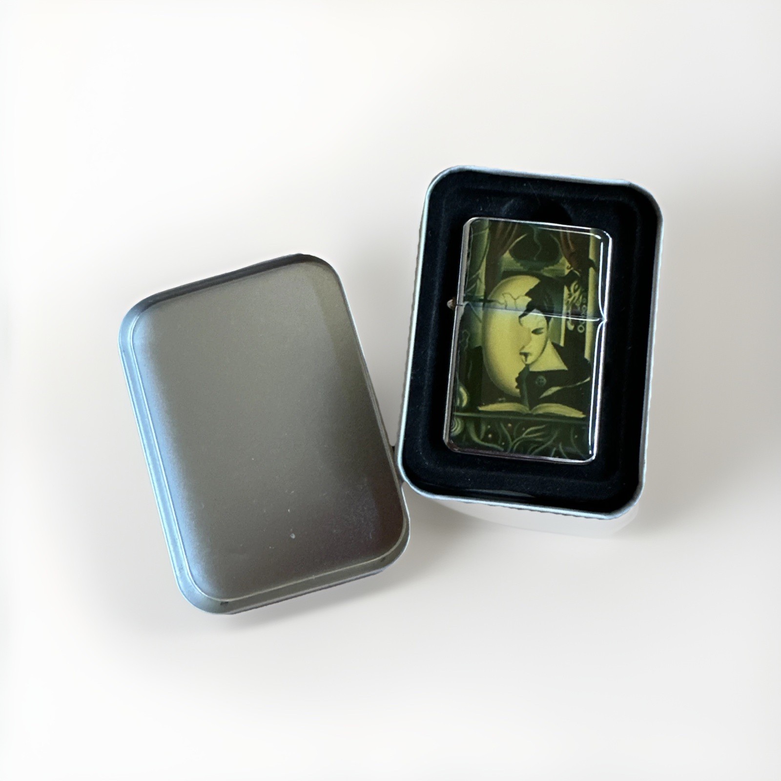 Cigarette Lighter Aleta Welling Art Print Lighter in tin