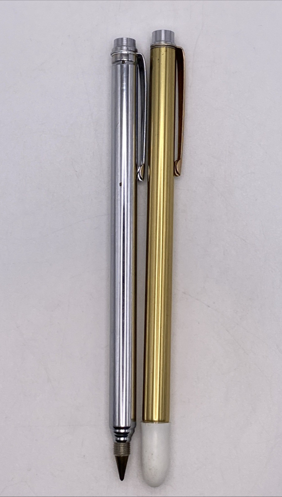 Vtg Univox Set 2 Telescoping Pointers Advertising "Ed Williams Lumber Co." Japan