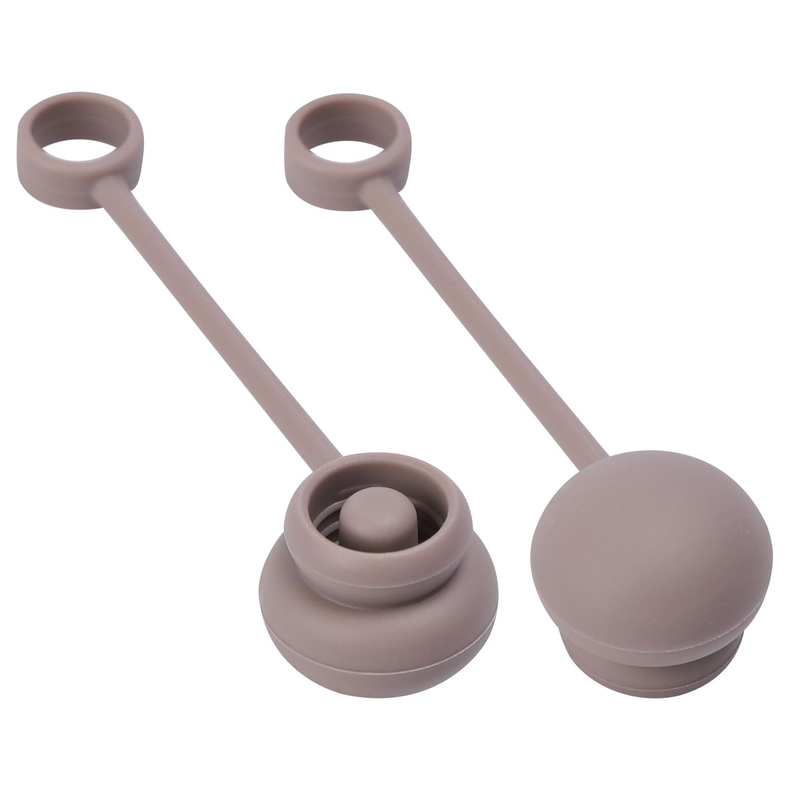 2 Pack Silicone Straw Covers for Brumate Era, 12mm, Mocha