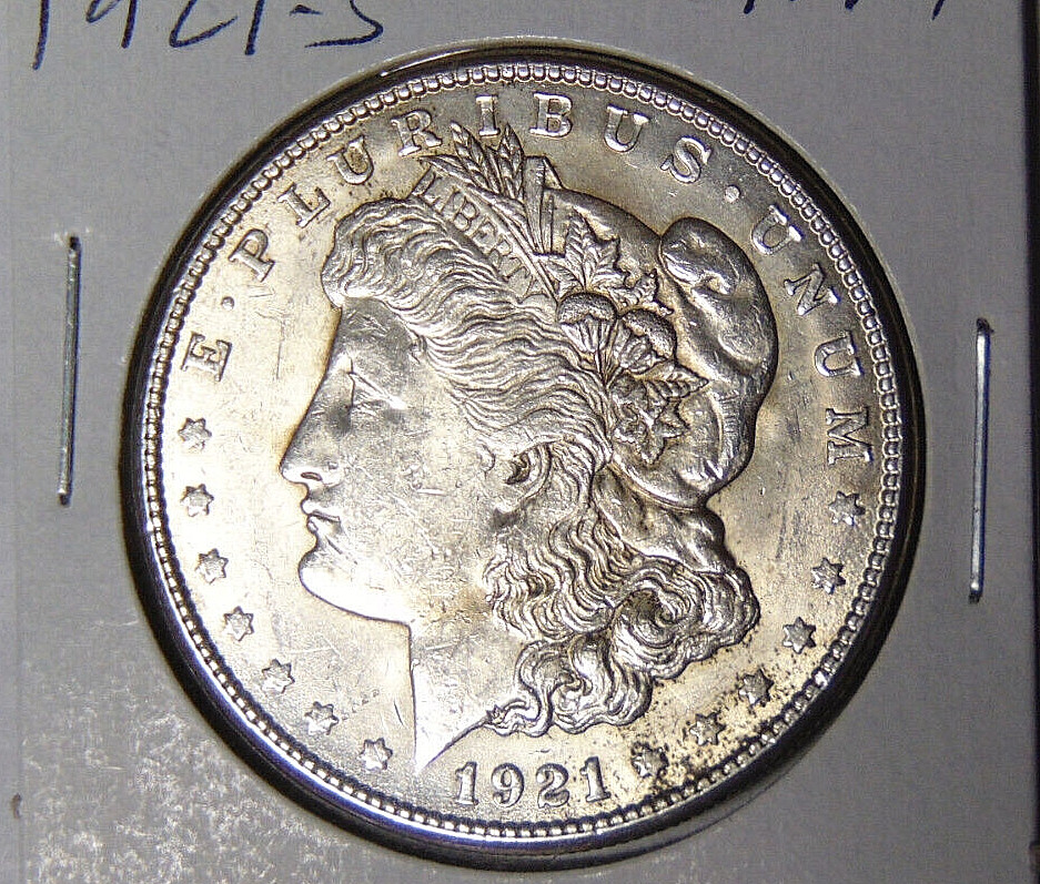 Choice AU Detail 1921-S Morgan Silver Dollar San Francisco Mint (1.1524)