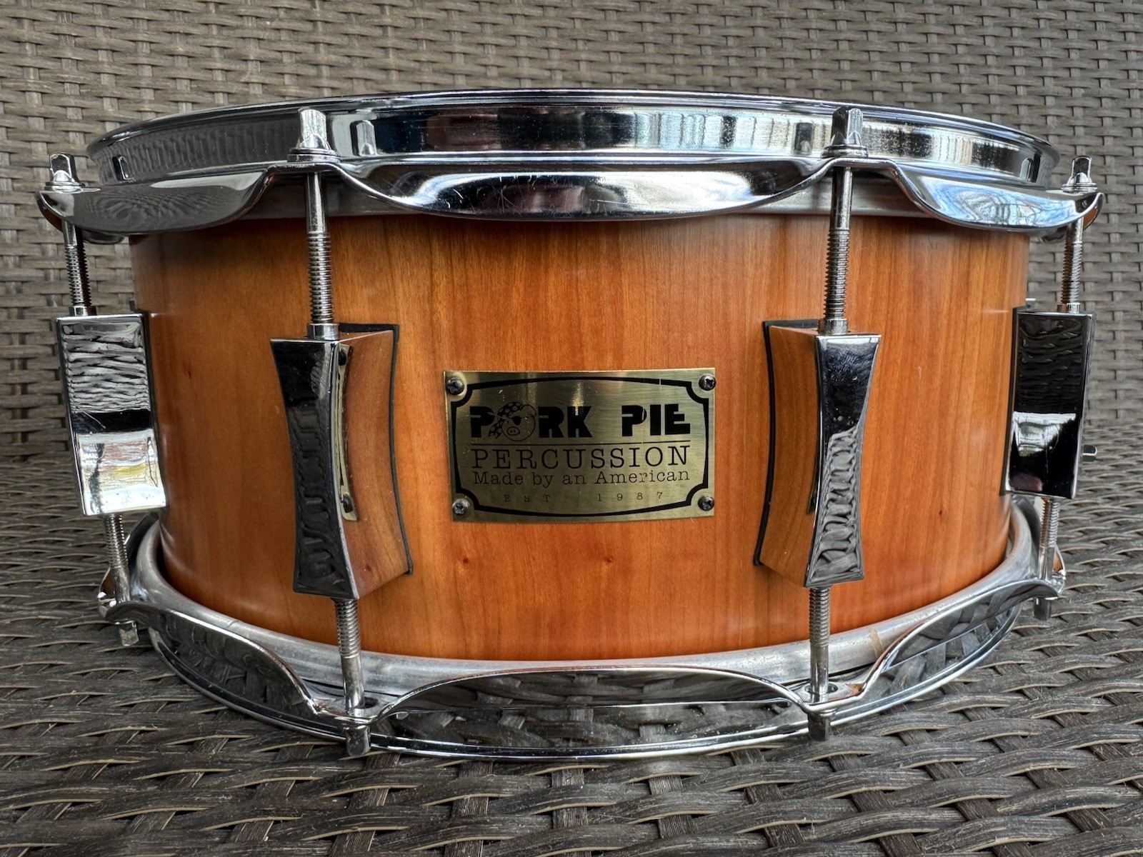 Pork Pie Cherry/Maple Snare 14x5.5 Snare Drum