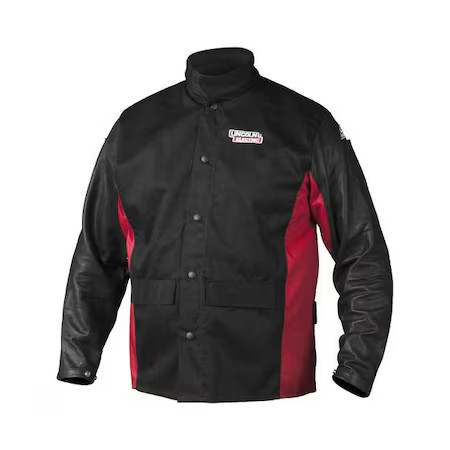 Lincoln Electric K2987-Xl Welding Jacket, Leather, 9 Oz, 32 In Length, Button,