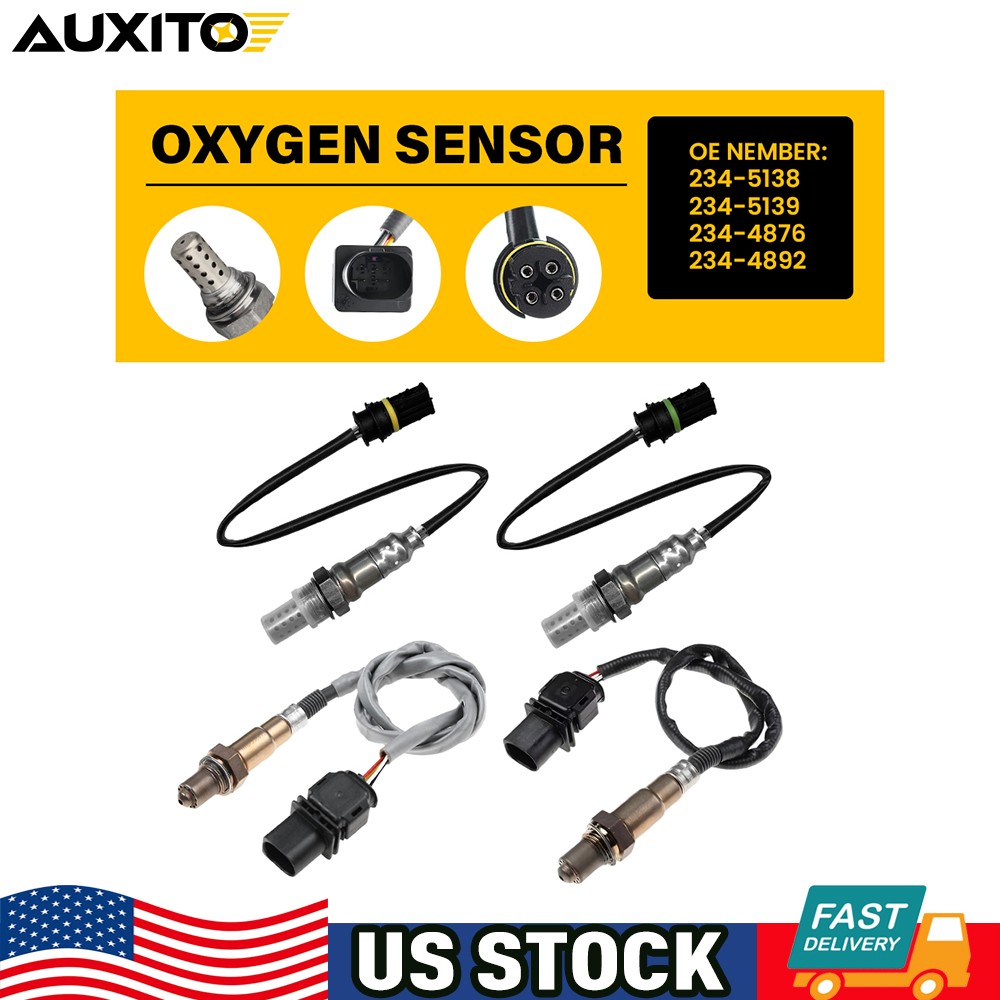 4pcs Up+Downstream O2 Oxygen Sensor For BMW 1 3 120i 320i E90 X1 E84 E81 E82 E87