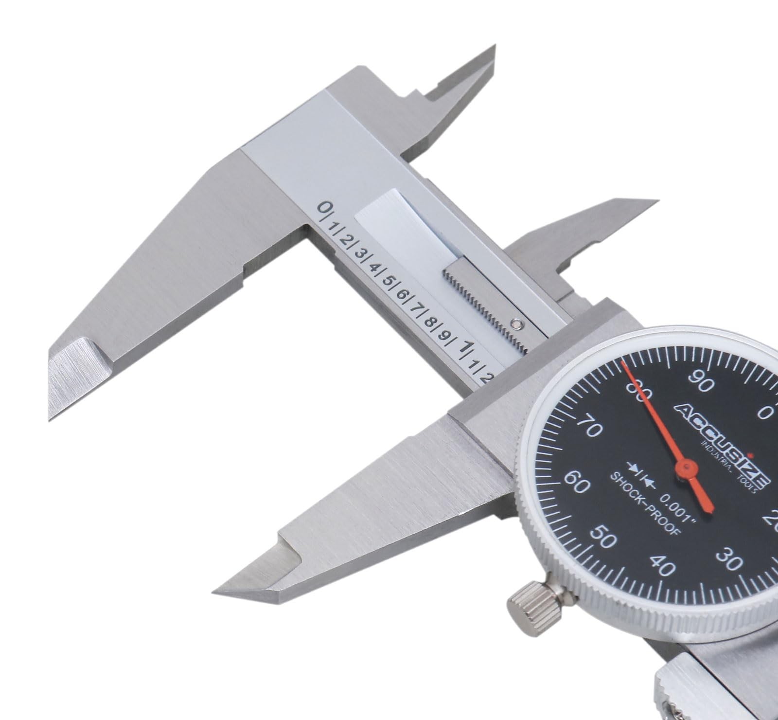 Accusize Industrial Tools 0-6" x 0.001" (Range x Resolution) Dial Caliper, Bl...