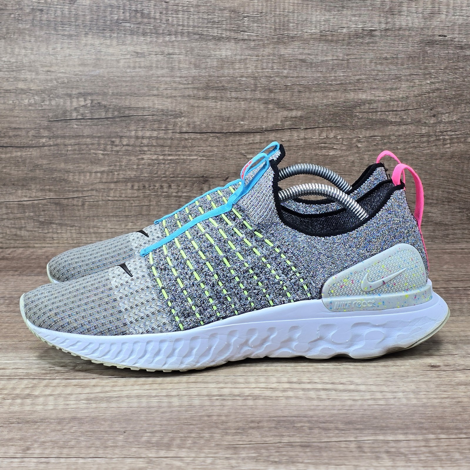 Nike React Phantom Run Flyknit 2 Men's Size 11 Gray Running Shoes (CZ7865-100)