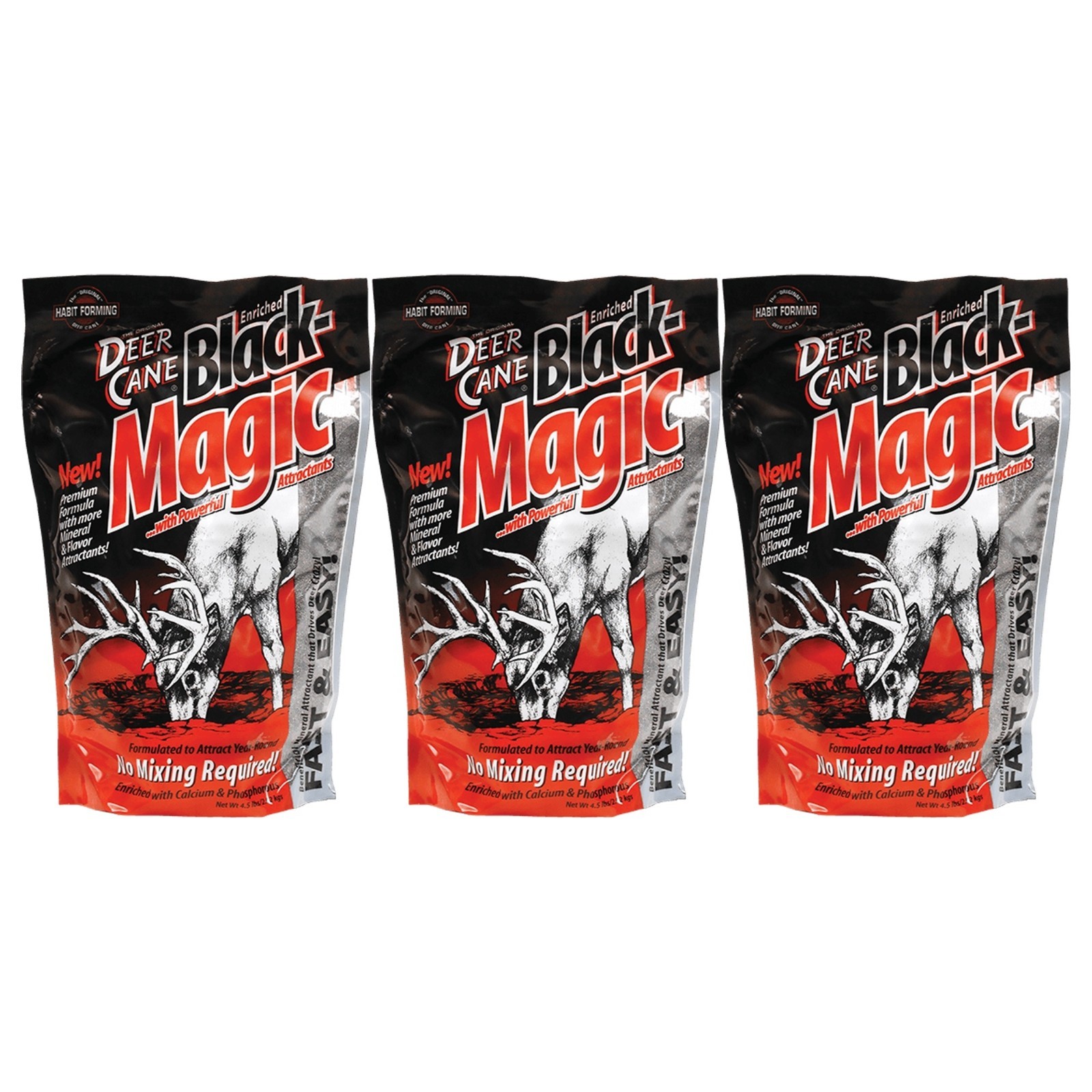 Evolved Deer Cane Black Magic 4.5 Lb Granular Mineral Deer Attractant 🦌3-BAGS🦌