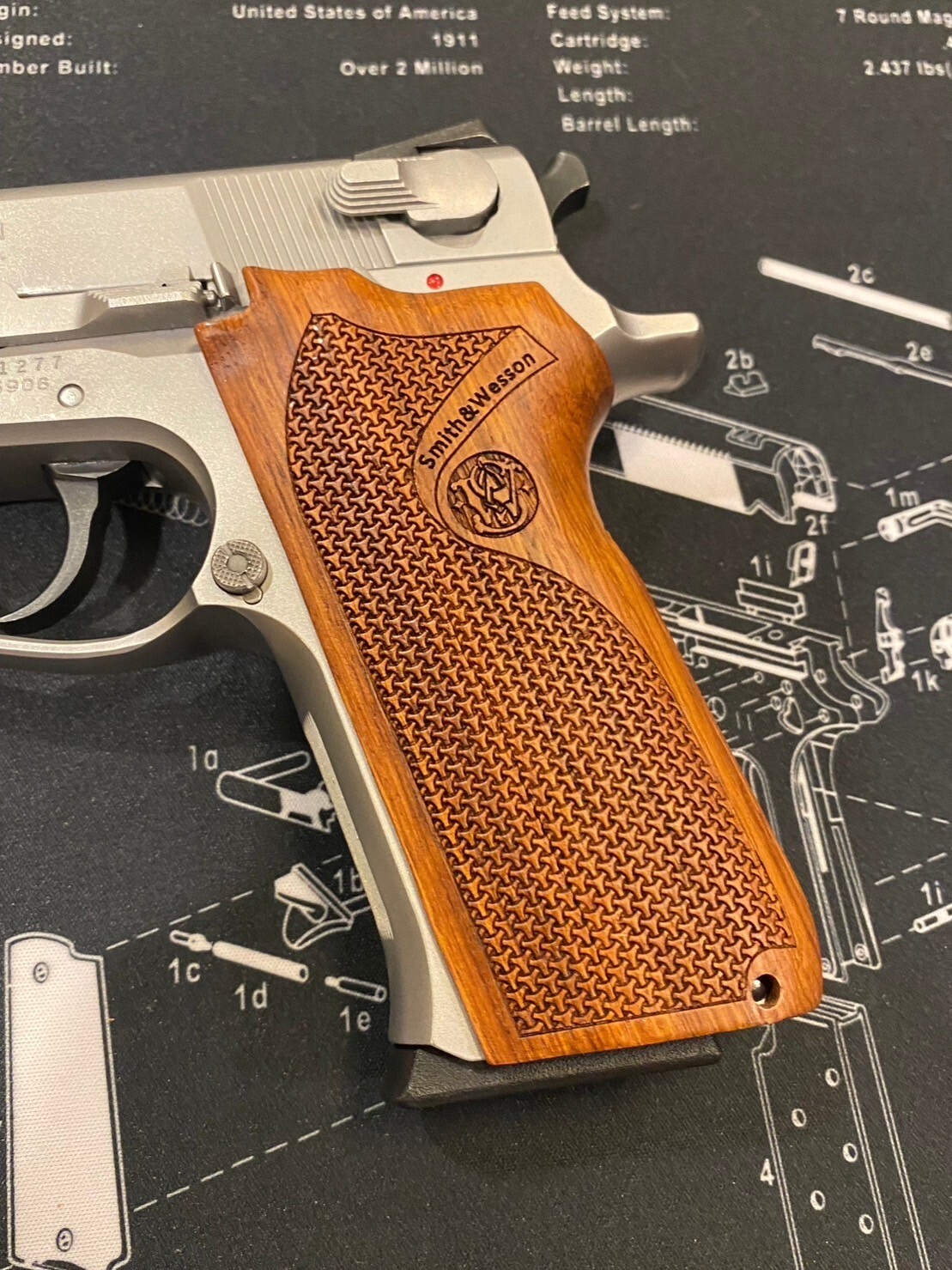 New Crave Wood Grips for S&W 5903TSW, 5906TSW, 5943TSW, 4003, 5903