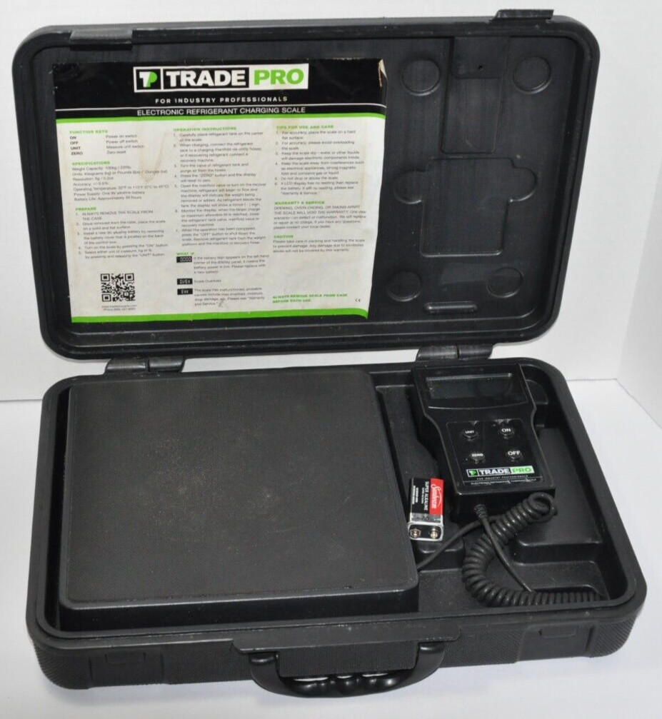 TradePro Professional  AC Air Conditioner Refrigerant Charging Scale With Case