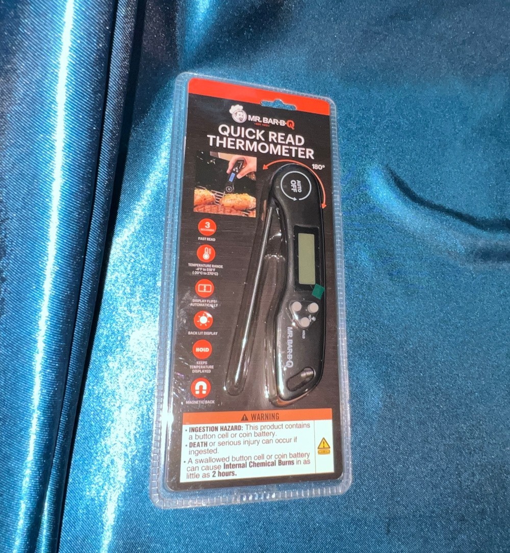 Mr Bar-B-Q Quick Read Thermometer with Back Lit Display - 40317Y