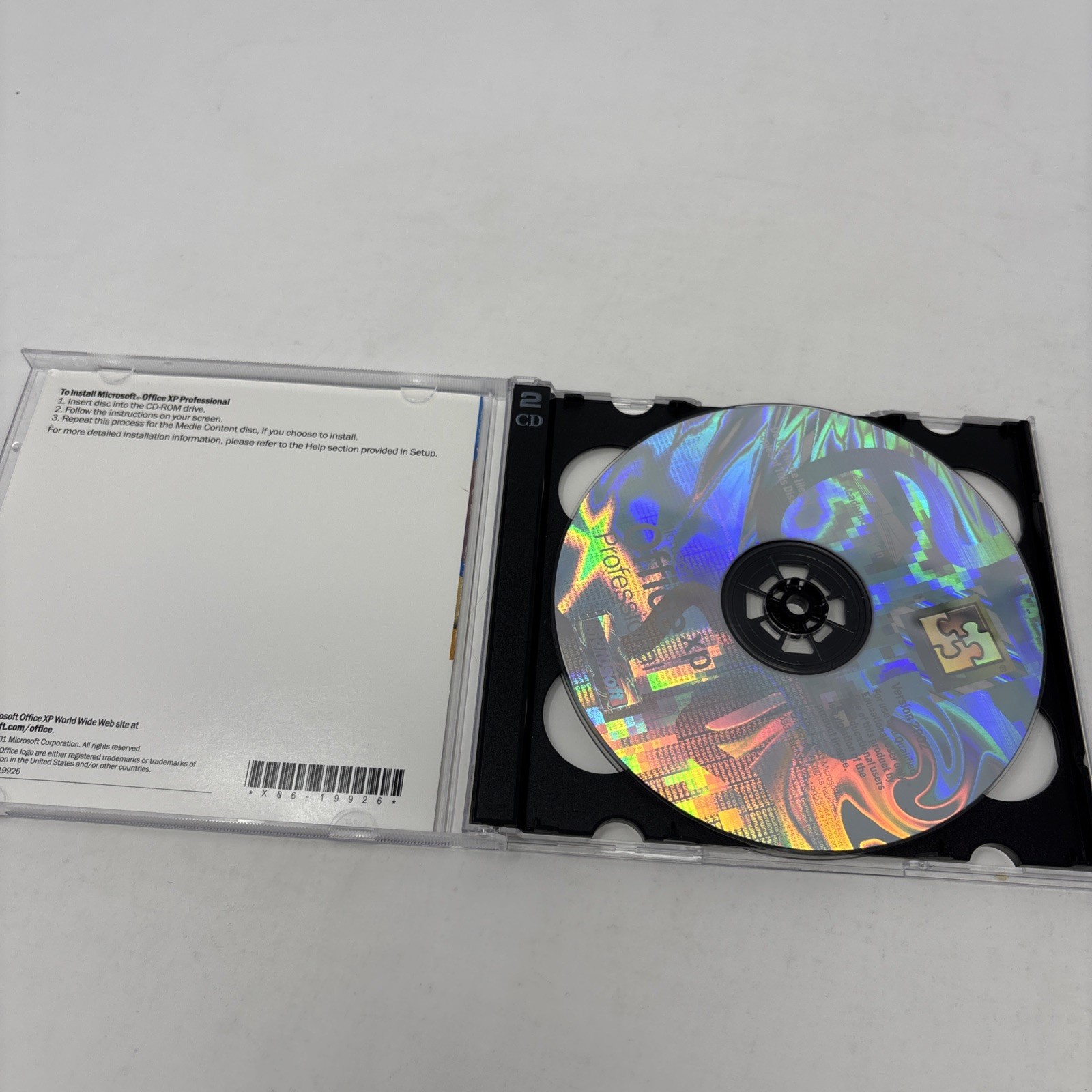 Microsoft Office XP Professional, Version 2002, 2 Discs Vintage Software