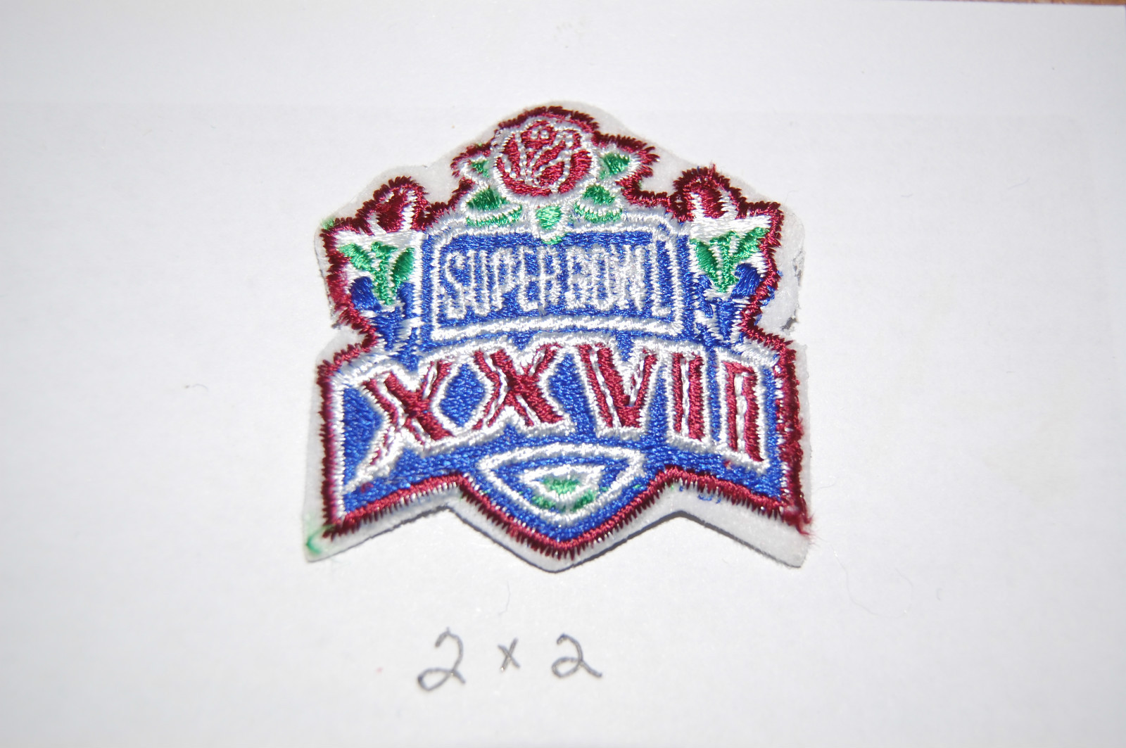 Super Bowl XXVII (27) 2" Logo Patch Dallas Cowboys vs Buffalo Bills Football