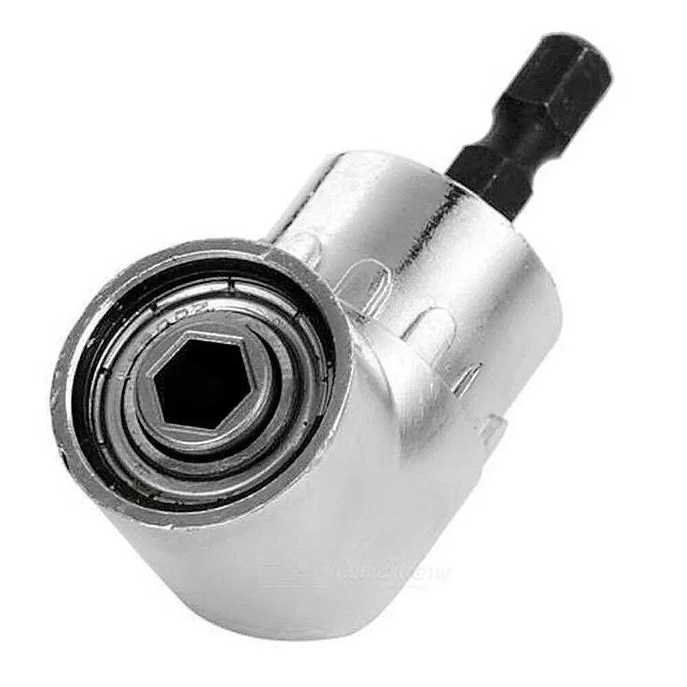 105° Angle Hex Drill Bit Extension - 1/4" Screwdriver Socket Holder Adapter