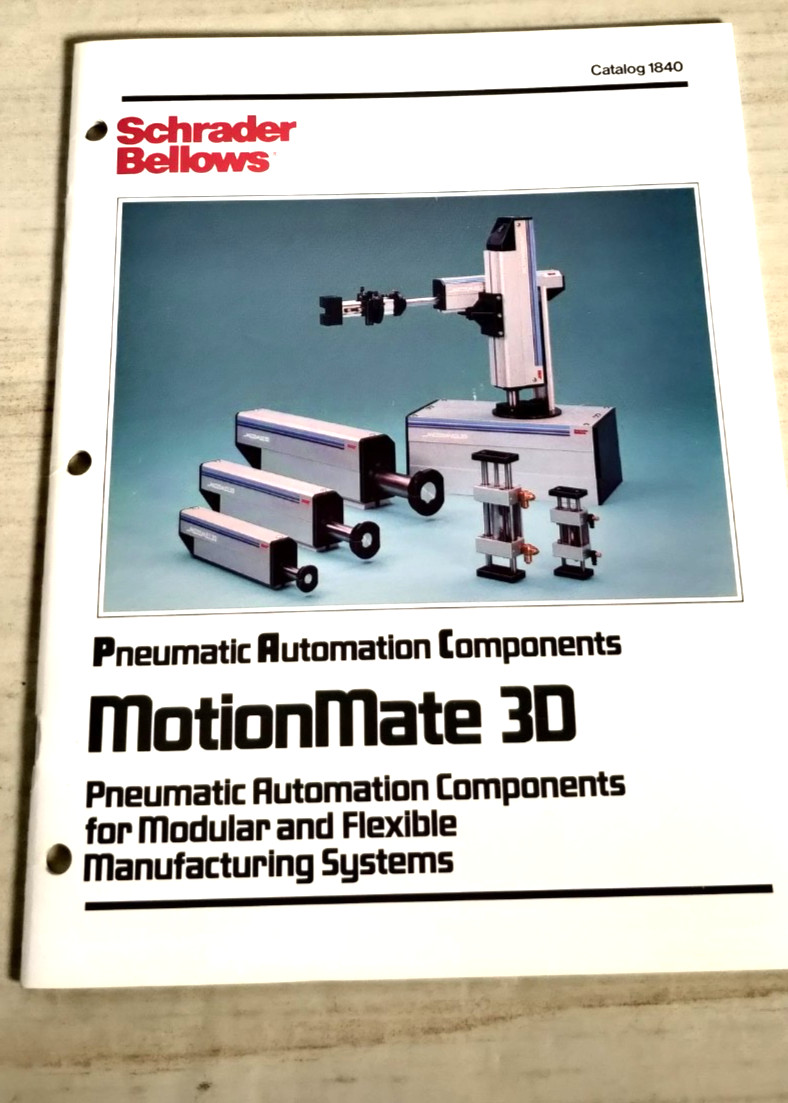 1990 SCHRADER BELLOWS Motionmate 3D pneumatic automation components catalog C2