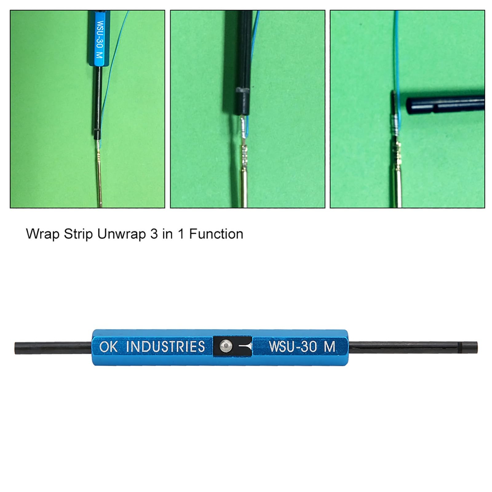 Metal Wire Strippers Wrap Tool Multifunction Strip wsu-30M, Blue