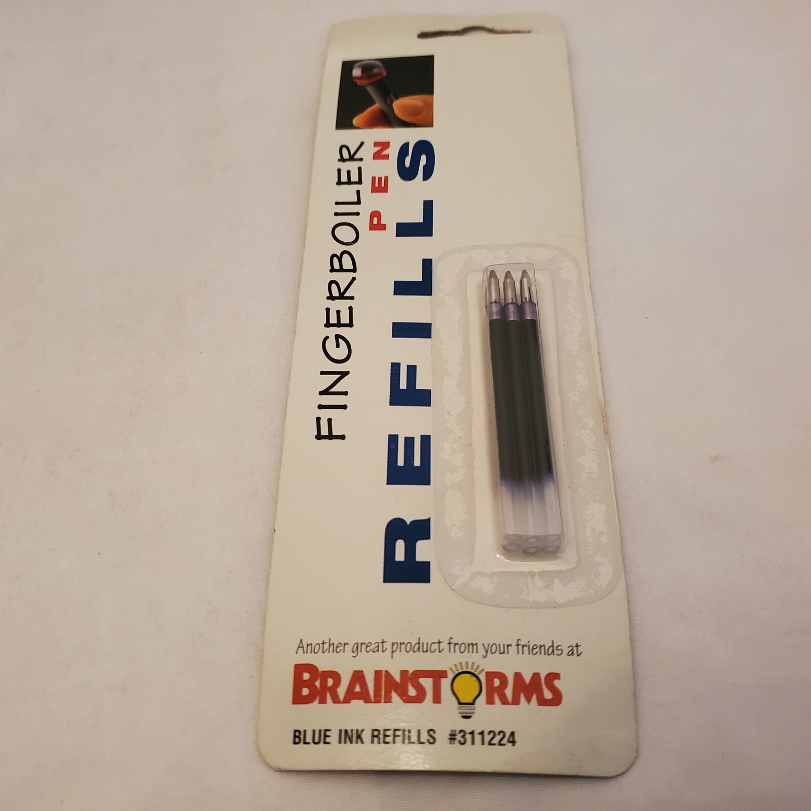 NEW Fingerboiler Pen Ink Refills Brainstorms Science in Action Blue 311224 90s