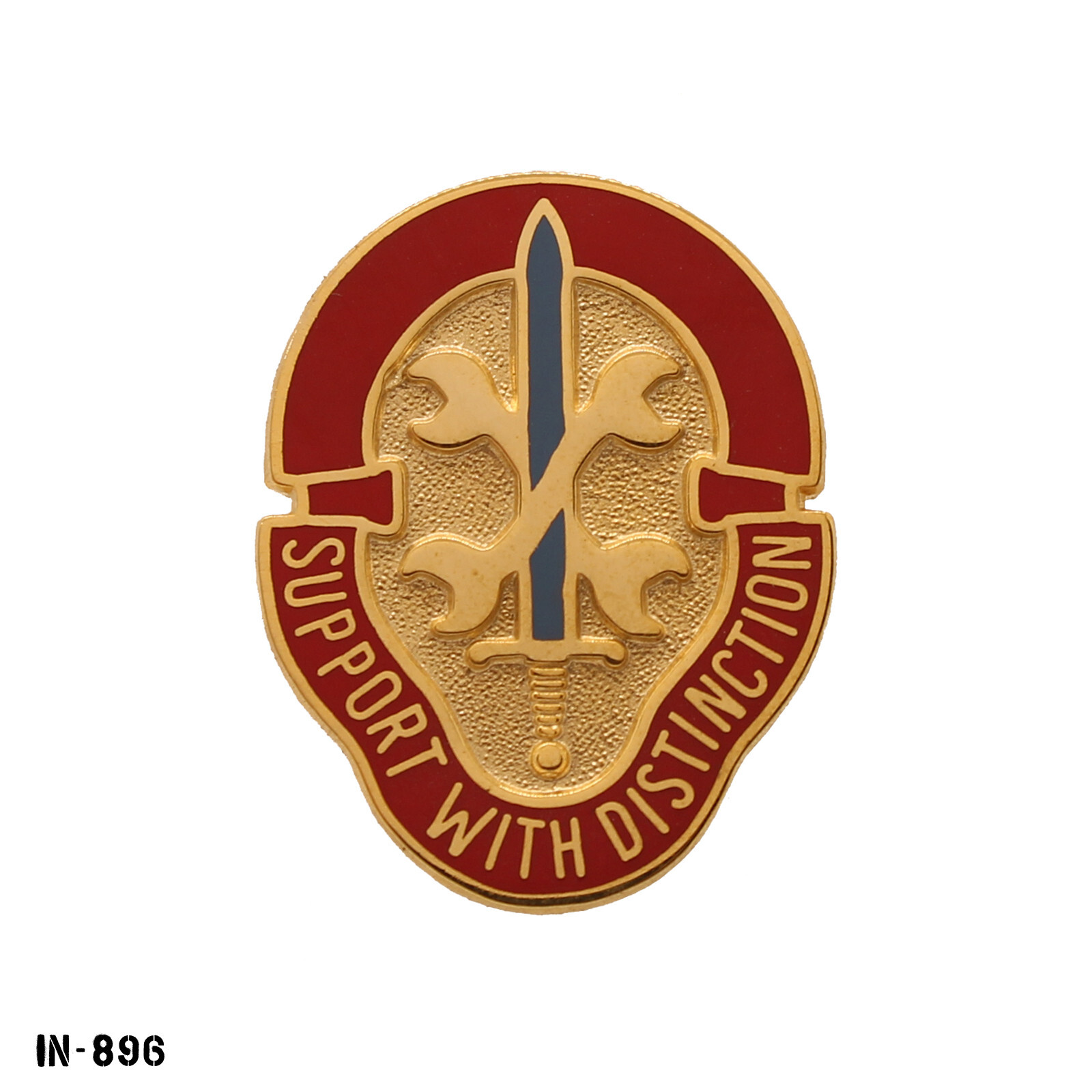 521st Maintenance Battalion ~ Support With Distinction ~ Army DUI Crest Pin NEW