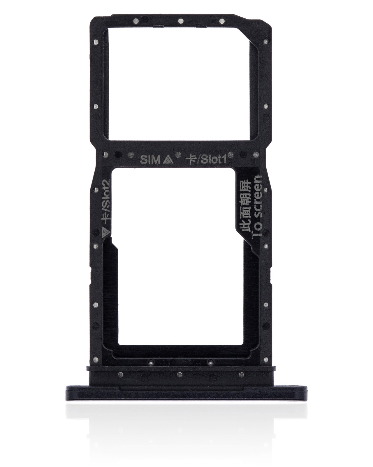Replacement Sim Card Tray Compatible For Huawei Y9S (Midnight Black)