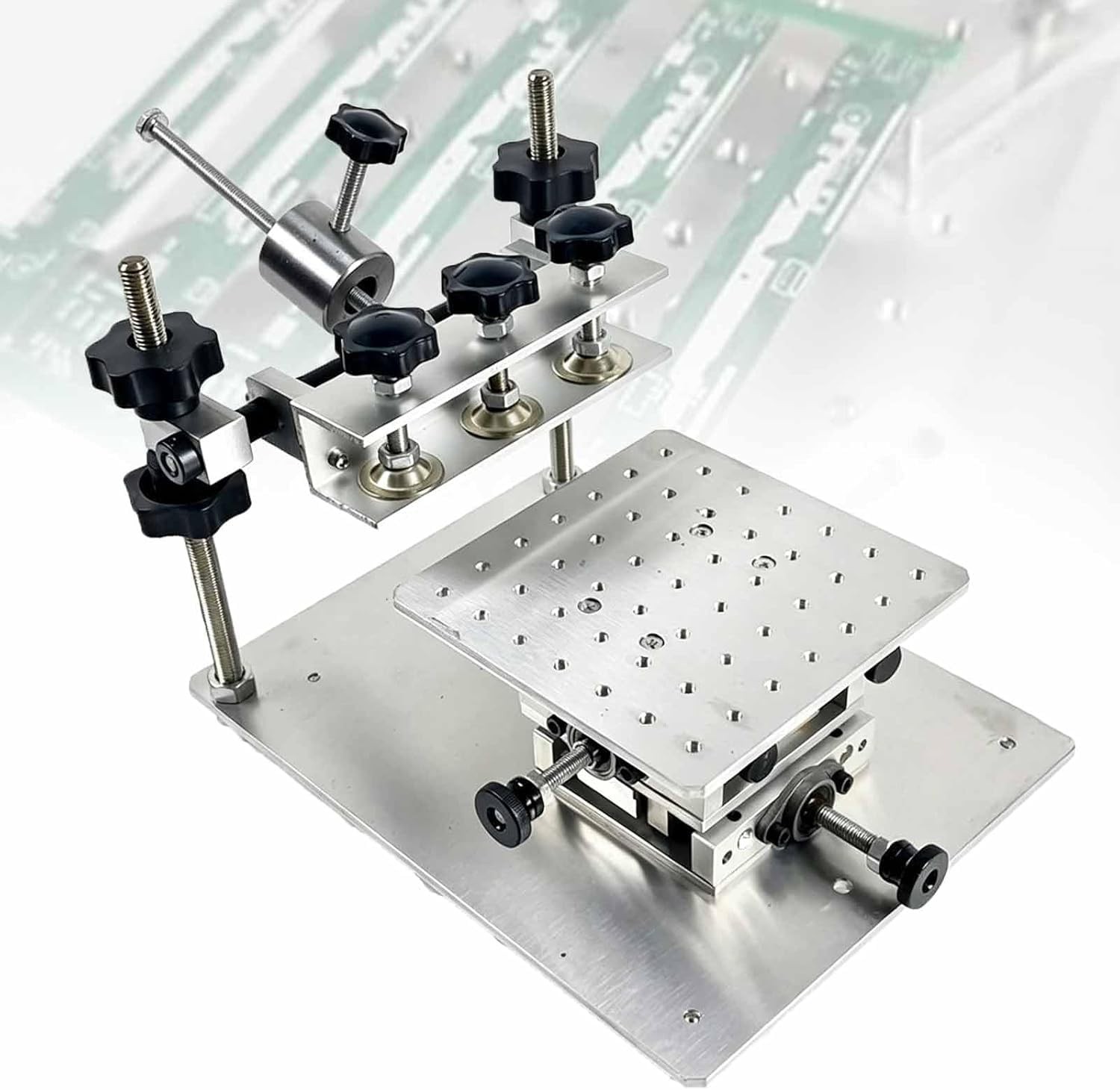 Manual Solder Paste Printer 150mm High Precision Stencil Printing Table for PCB