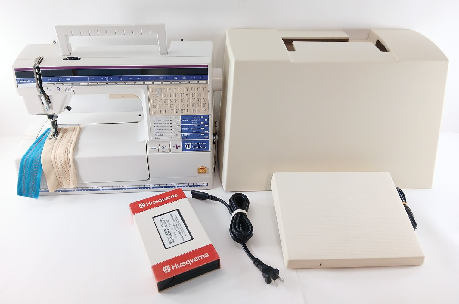 Husqvarna Viking #1+ Computerized Embroidery Sewing Machine CLEAN & WORKS GREAT