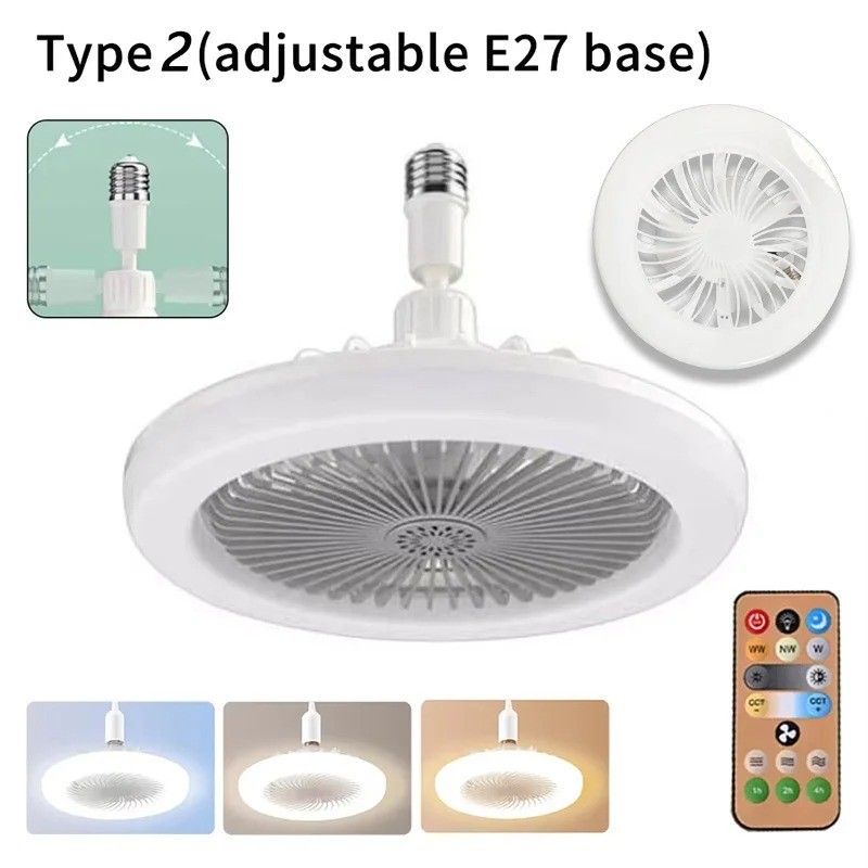 Dimmable Ceiling Fan with Lights and Remote Socket Fan light with Dimmable Led