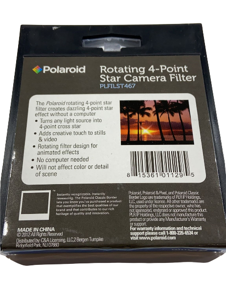 Polaroid Rotating 4-Point Star Camera Filter PLFILST467 67mm