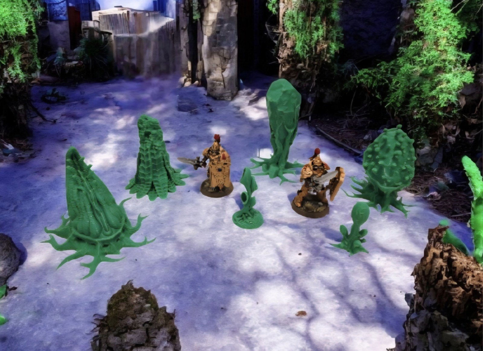 3D Printed Tabletop War Terrain Alien Plants Set E Perfect For 40K / Kill Team