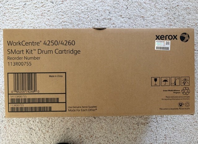 Genuine Xerox 113R00755 Drum Cartridge for Work Centre 4250 4260 BRAND NEW