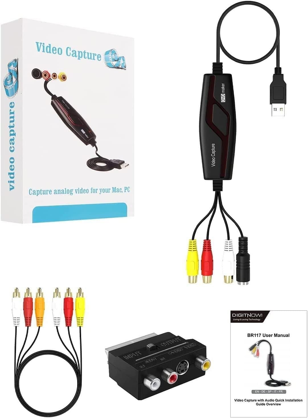 Universal VHS to Digital Converter for Mac & Windows - Effortless Video Transfer