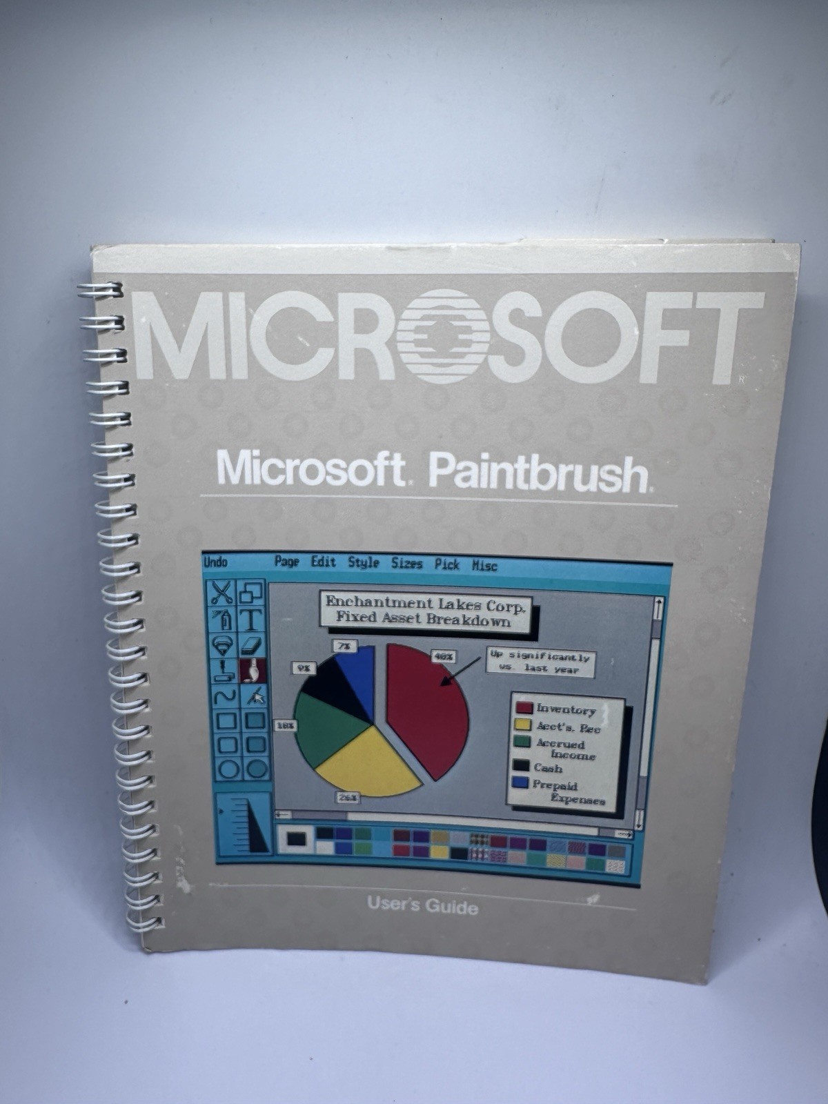 Vintage Microsoft Paintbrush Manual User Guide PC Paperback