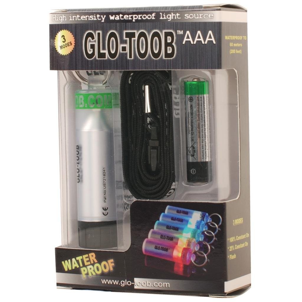 Glo-Toob AAA Waterproof Emergency Dive Light, Red Standard,
