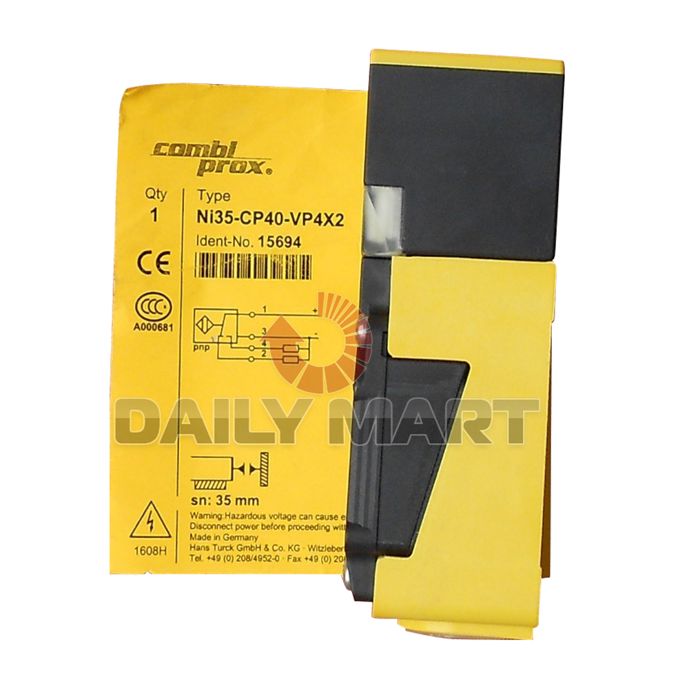 TURCK NI35-CP40-VP4X2 Nonembeddable Rectangular Inductive Proximity Sensor IP67