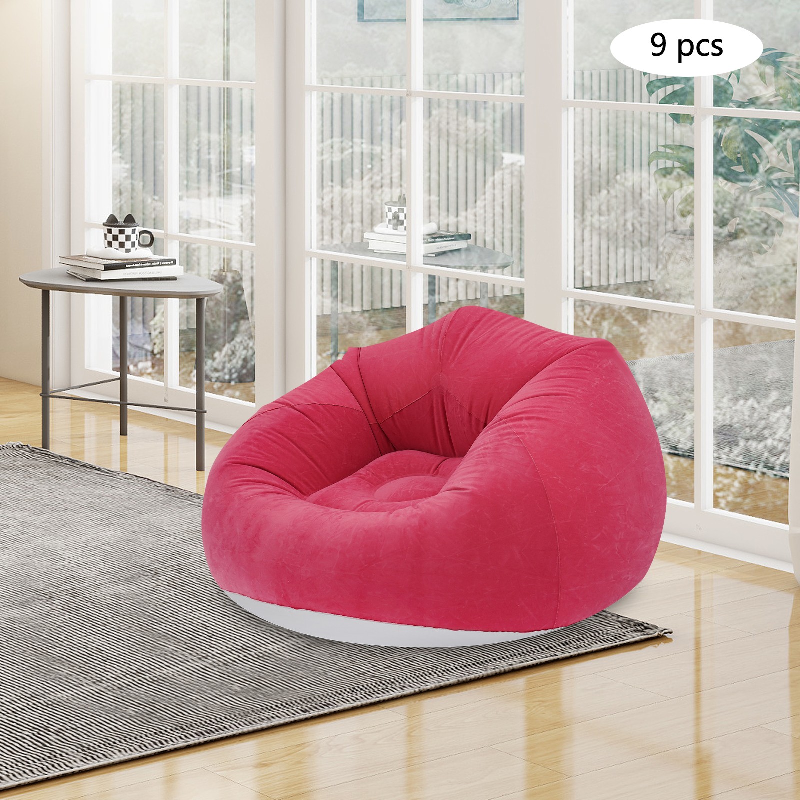 Modern Inflatable Chairs 9 Pcs Inflatable Sofa Inflatable Sofa for Homes Yards