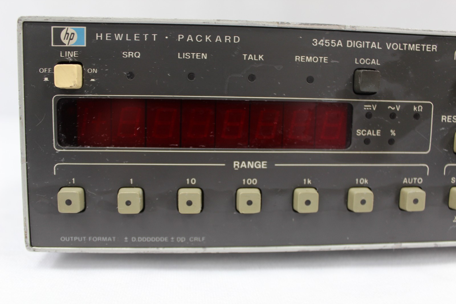 HP 3455A Digital Voltmeter Precision Bench DVM AC DC Measurement Instrument