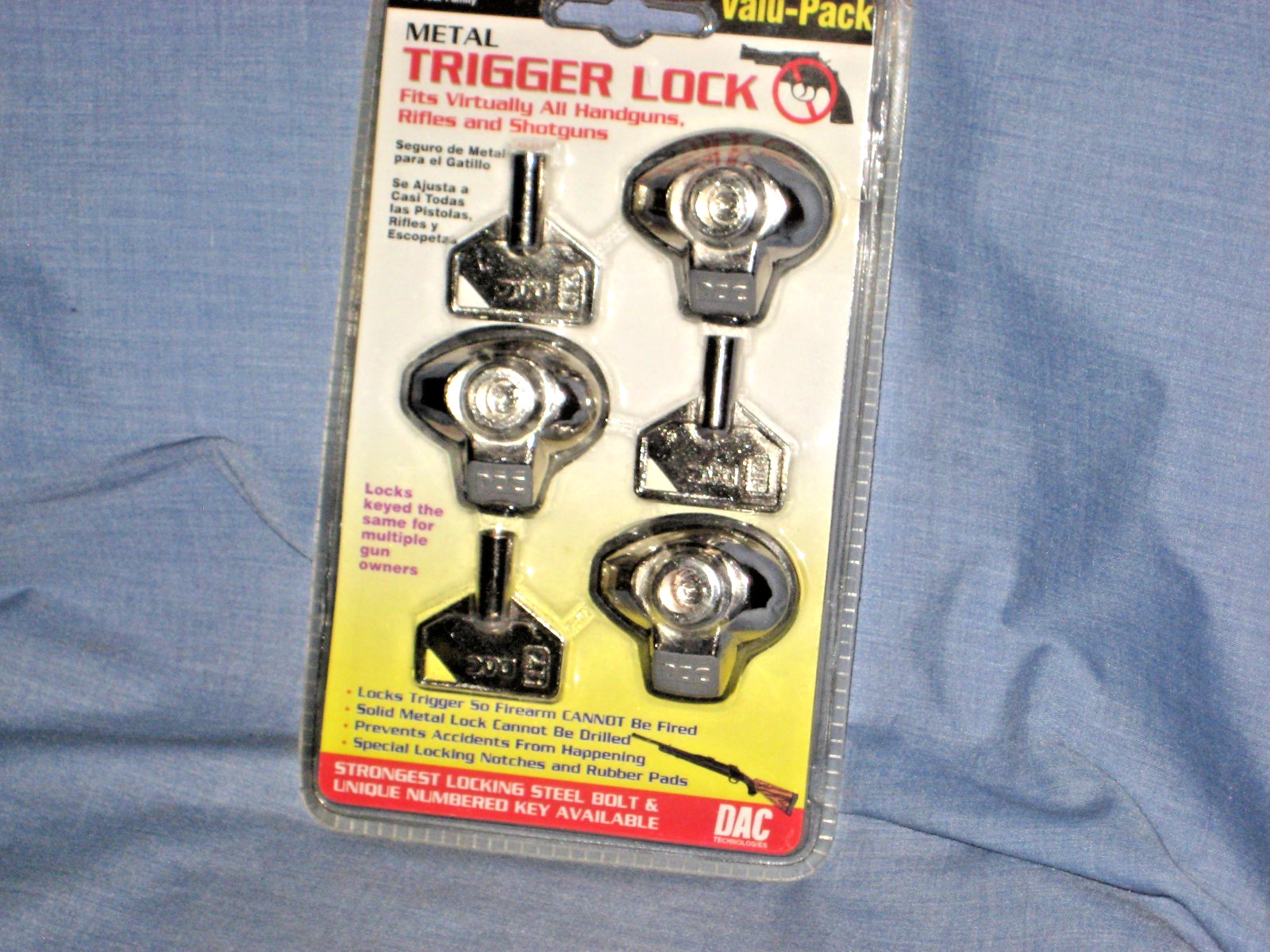 #2423* - DAC3-pc. Value Pack Rifle Shotgun Pistol Gun Trigger Locks MTL-100