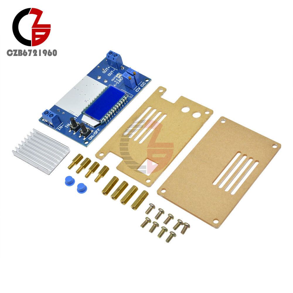 12A Digital LCD Display 24v19v12v to 5v6v adjustable buck module with shell