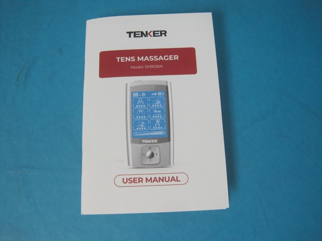 TENKER NURSAL TENS UNIT MASSAGER MODEL SM9126N RECHARGEABLE PAIN RELIEF DEVICE