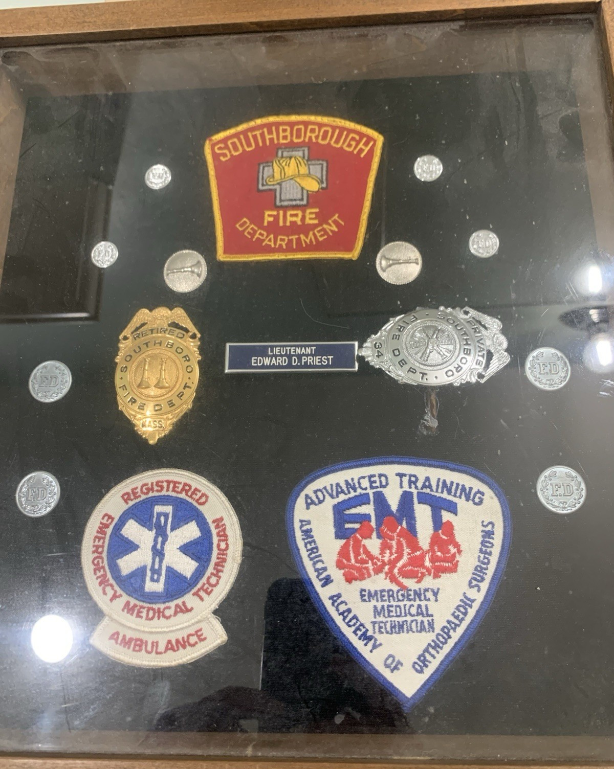 Southborough Fire Department EMT Collectible Patches,pins, badges