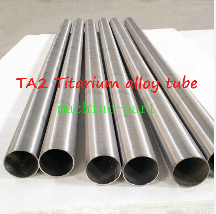 1PC 35/36/38/40/42/48/50/55/60mm X 500mm TA2 Titanium Round Tube 1/2/3/6mm(T)