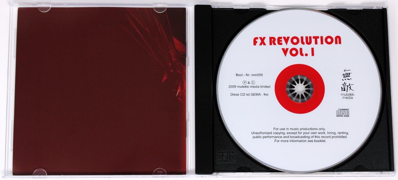 Mutekki Media FX Revolution Vol.1 Sample/Sound Library/Sampling CD