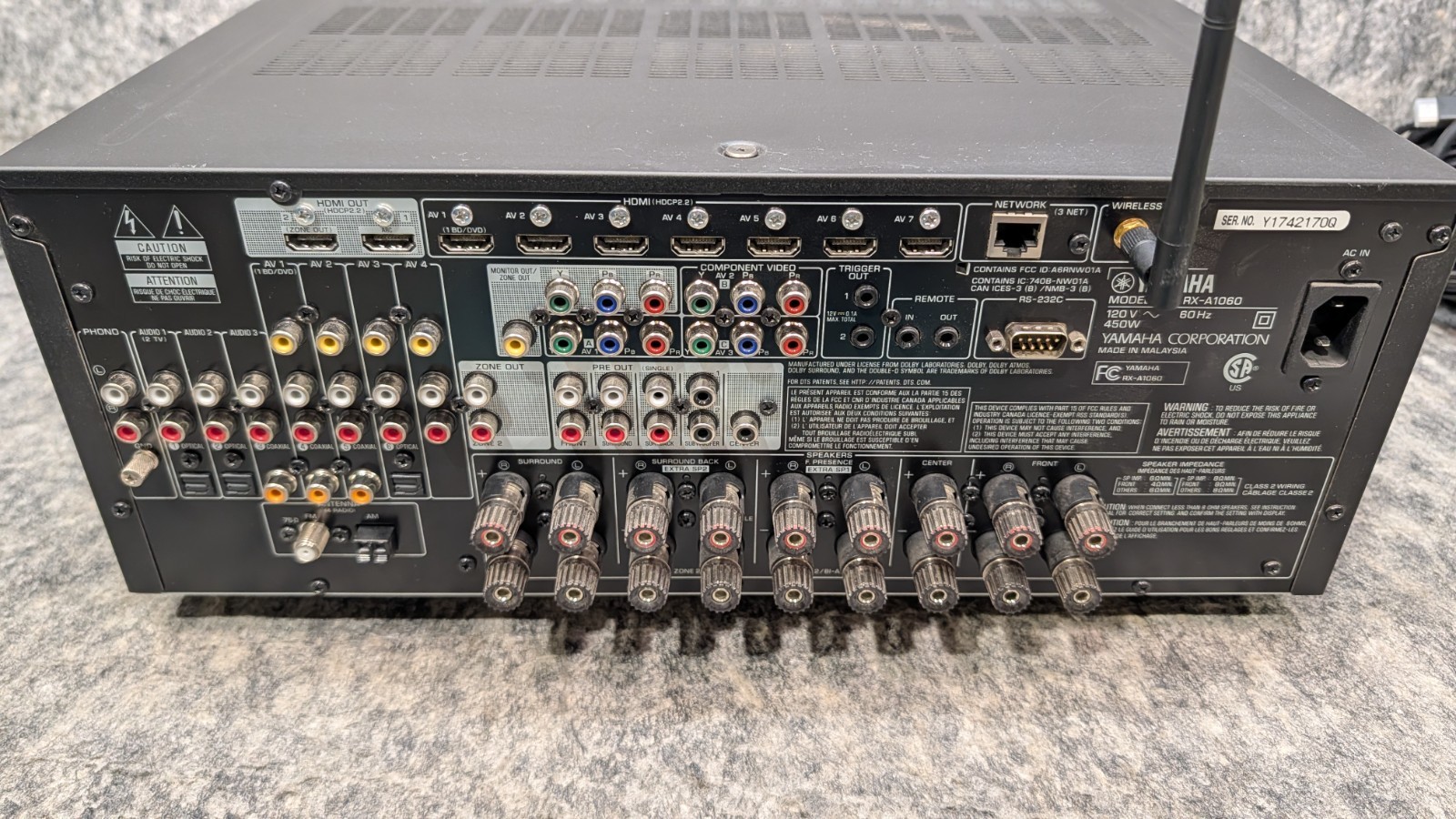 Yamaha AVENTAGE RX-A1060 Receiver Bundle W/ Remote