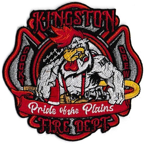 Kingston  NH Fire Cocky Crew Department NEW Fire Patch .