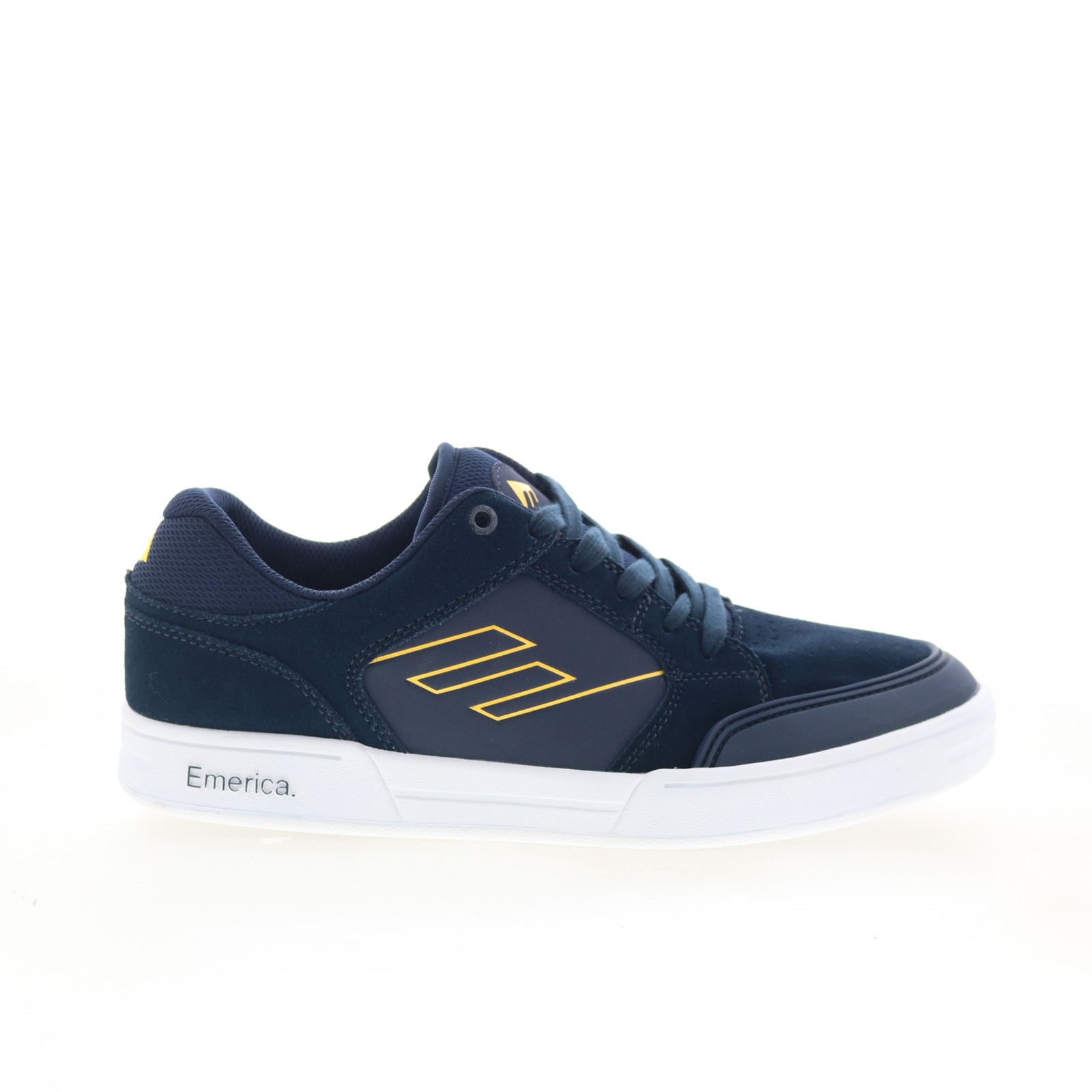 Emerica Heritic 6101000155401 Mens Blue Suede Skate Inspired Sneakers Shoes