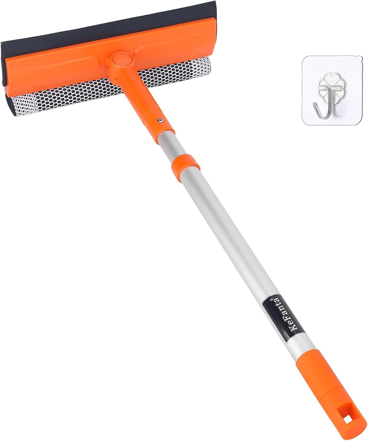 Window Squeegee for Home, Car Windshield Cleaner Tool with Extension Pole