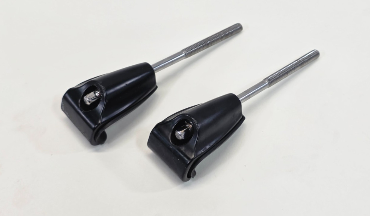 ddrum Bass Drum Hardware Drum Claws with Gaskets & M6 Tension Rods (2pcs) Black