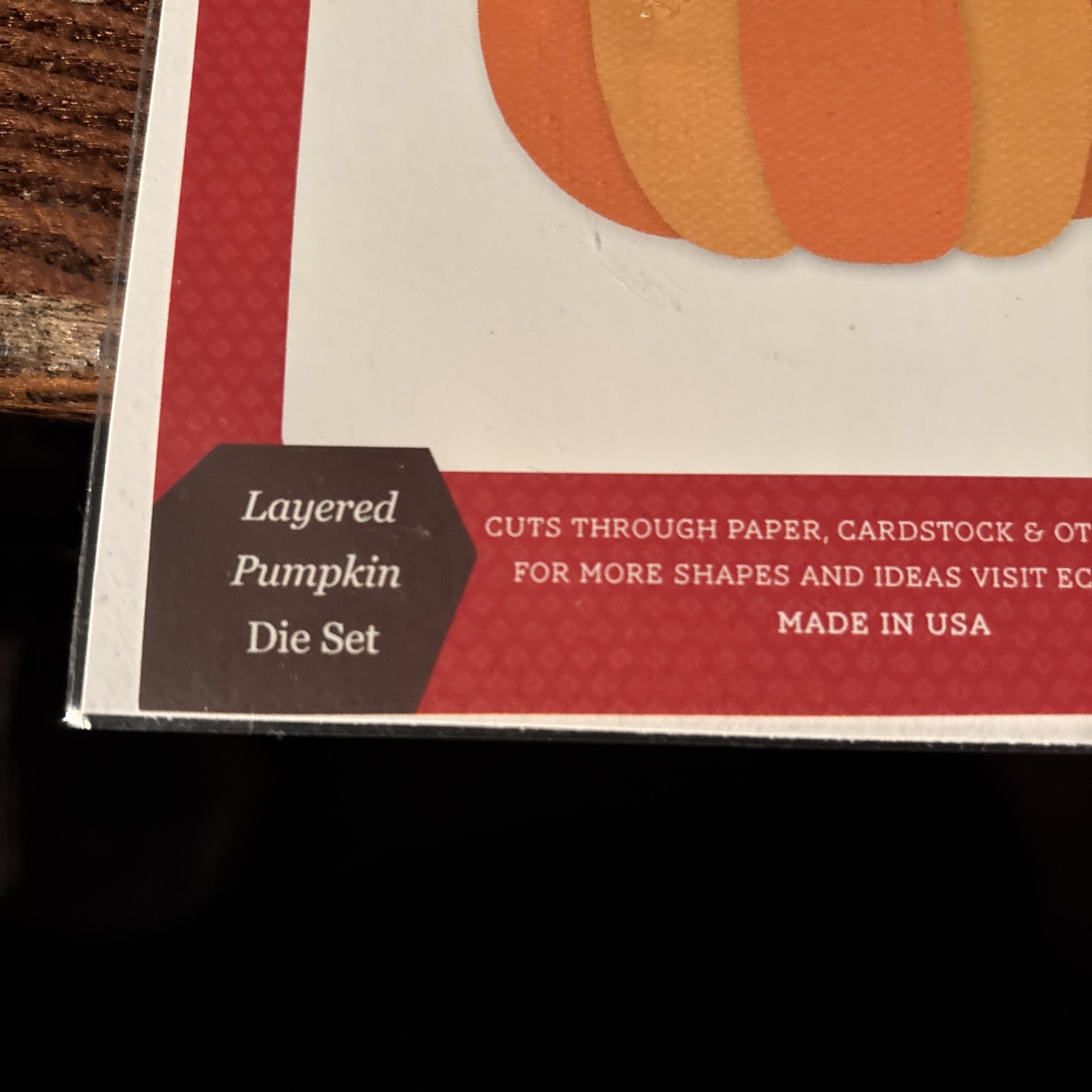 Carts Bella Hello Fall Layered Pumpkin Designer Die Cut.