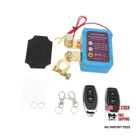 12V 240A Remote Kill Switch for Car, Remote Battery Disconnect, Control Auto