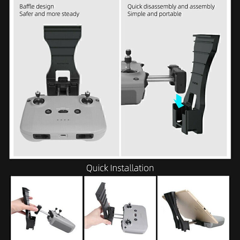 7.9~10.5"Tablet Holder Extend Bracket For DJI Mavic Air 2S Mini 2 Remote Control