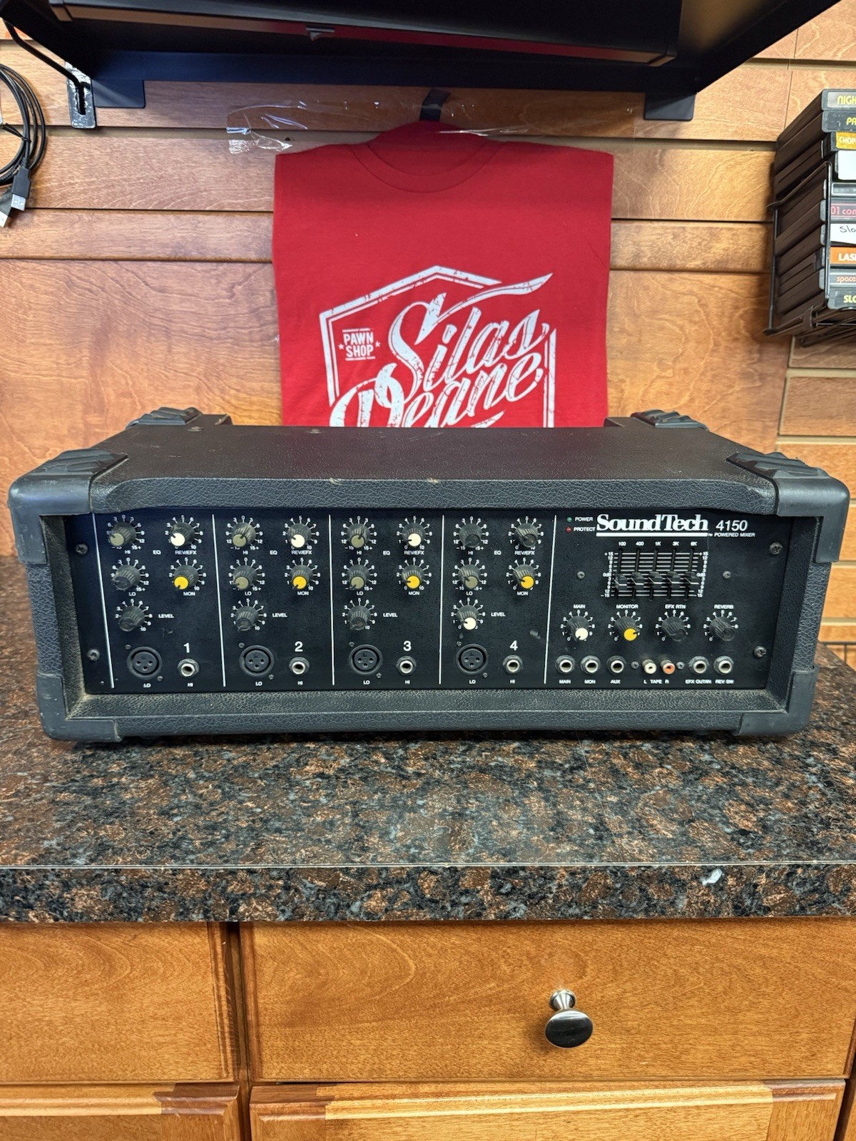 SoundTech 4150 4 Channel Powered Audio Mixer 150w (LOOK)